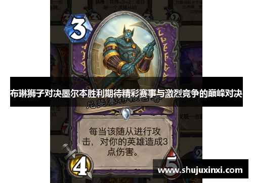 布琳狮子对决墨尔本胜利期待精彩赛事与激烈竞争的巅峰对决